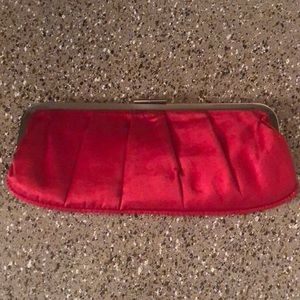 Red Satin Clutch -Aldo-